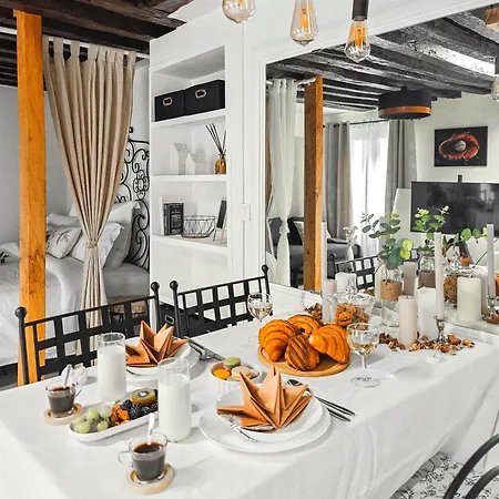 Rustic Charm&dreamhome 40m2 In The Heart Of Paris, Near Pompidou And Notre-dame, Subway 4,8,9 Honeymoon Favourite