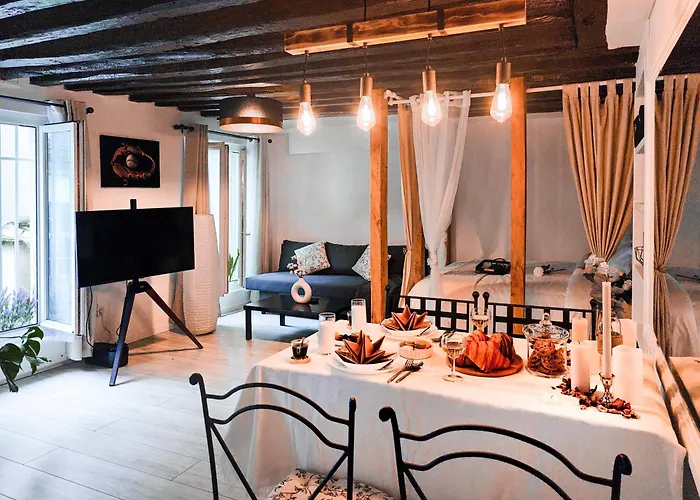 Rustic Charm&dreamhome 40m2 In The Heart Of Paris, Near Pompidou And Notre-dame, Subway 4,8,9 Honeymoon Favourite Apartman Párizs