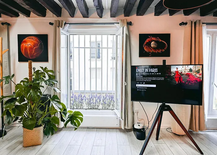 Apartman Rustic Charm&dreamhome 40m2 In The Heart Of Paris, Near Pompidou And Notre-dame, Subway 4,8,9 Honeymoon Favourite Párizs