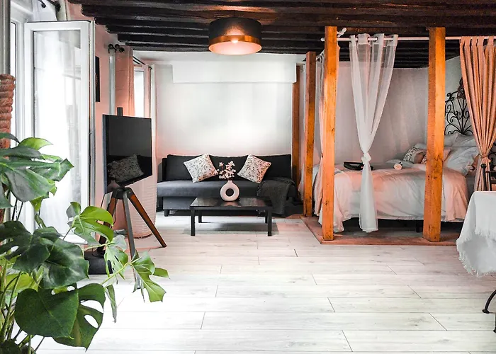 Rustic Charm&dreamhome 40m2 In The Heart Of Paris, Near Pompidou And Notre-dame, Subway 4,8,9 Honeymoon Favourite Apartman
